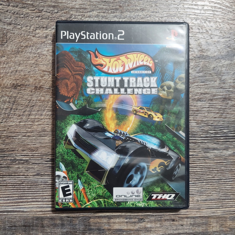 Hot Wheels Stunt Track Challenge THQ 2004 PS2 Game Rated E Everyone NTSC CIB